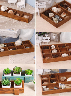 multi - purpose wooden plant tray / storage box