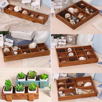 multi - purpose wooden plant tray / storage box