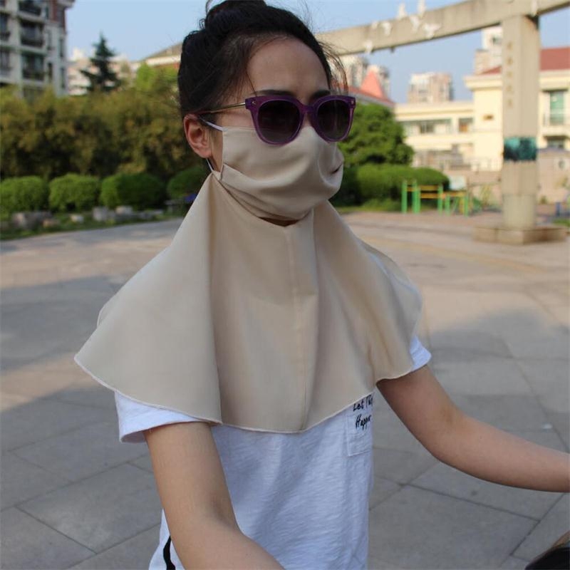 真丝超大护颈防晒口罩 防紫外线桑蚕丝双绉大口罩外出透气夏多色在类目 居家日用, 防护用品, 口罩中 - 来自Buy2taobao.com提供专业的淘宝代购服务