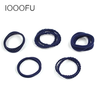 Phụ kiện tóc Hàn Quốc thiết lập màu tóc rắn băng cao su buộc dây thừng Đơn giản mẫu ngày của cô gái Mori đuôi ngựa buộc tóc dây - Phụ kiện tóc kẹp nơ bản to