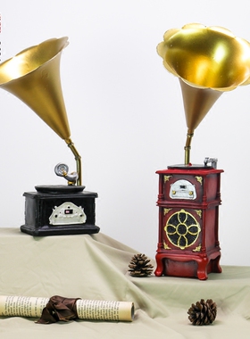 美式风咖啡厅酒吧店铺怀旧摆件