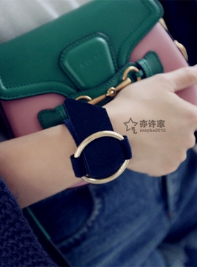 韩国欧美风复古金属圆扣配饰手链