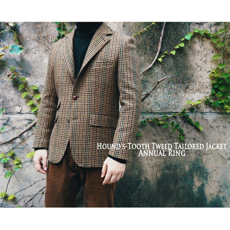 AnnualRing美式复古千鸟格粗花呢Tweed全羊毛呢单西装男夹克外套在类目 男装, 西服中 - 来自Buy2taobao.com提供专业的淘宝代购服务