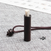 云中寄鸽子小竹筒中国风吊坠挂饰檀木装 书法项链刻字