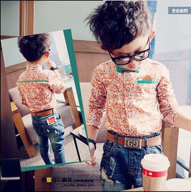 Chemise garcon à manche longue - Ref 2076770 Image 1