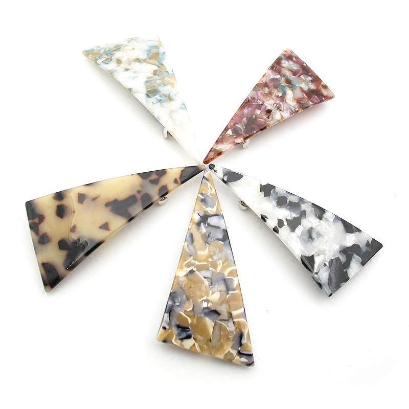 日本发饰石原里美同款发夹三角顶夹一字夹边夹刘海夹弹簧夹中号