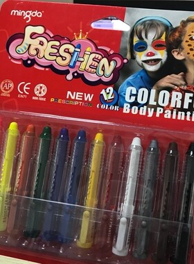 12 Colors Face Painting Pencils Face Paint Colorful Crayon H