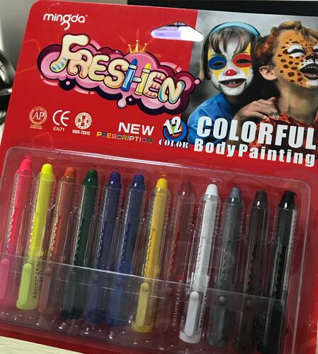 12 Colors Face Painting Pencils Face Paint Colorful Crayon H