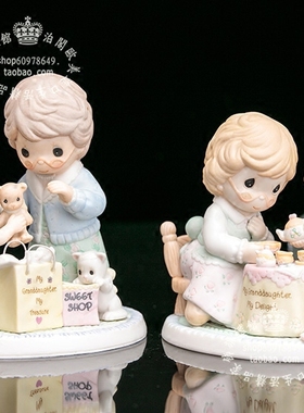 美国水滴娃娃陶瓷可爱装饰摆件