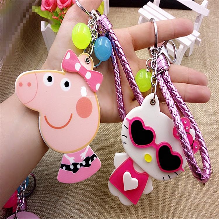 originality Cartoon small mirror Pendant helloKitty lovely Mini Acrylic Key buckle Girls bag Pendantin the Accessories/Leather belt/Hat/Muffler , Shoes and bags/Belt Accessories , Bag Accessories , Keychain  category - from Buy2taobao.com to provide professional Taobao agent buy service