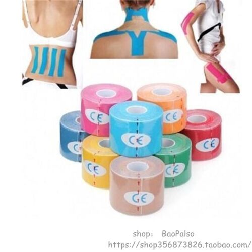 5mx5cm kinesiology muscle tape sport care roll cotton elasti