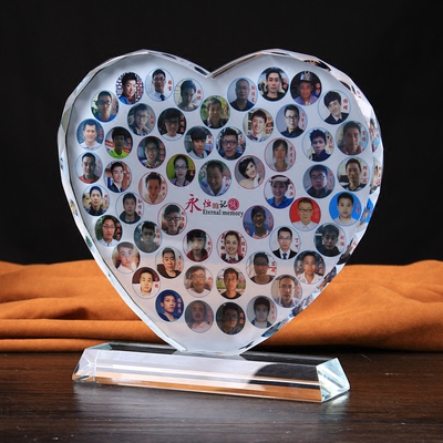 同学聚会纪念品毕业礼物水晶照片定制