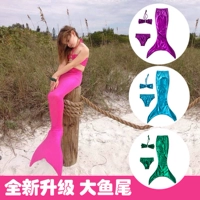 New Mermaid Tail Trẻ em Công chúa Mắt cá chân Spa Set Quần áo Cô gái Bikini Áo tắm cho bé - Đồ bơi trẻ em bộ đồ bơi xẻ cho bé gái