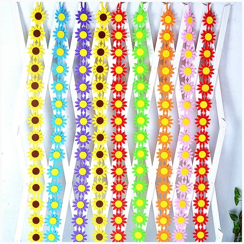 幼儿园小学教室布置 挂饰空中吊饰无纺布太阳花挂饰花边条围栏