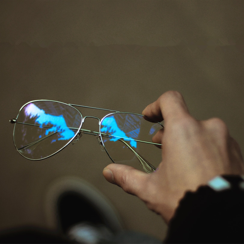 大框潮牌防蓝光飞行员细边凹造型男平光镜蛤蟆镜近视眼镜框架女士