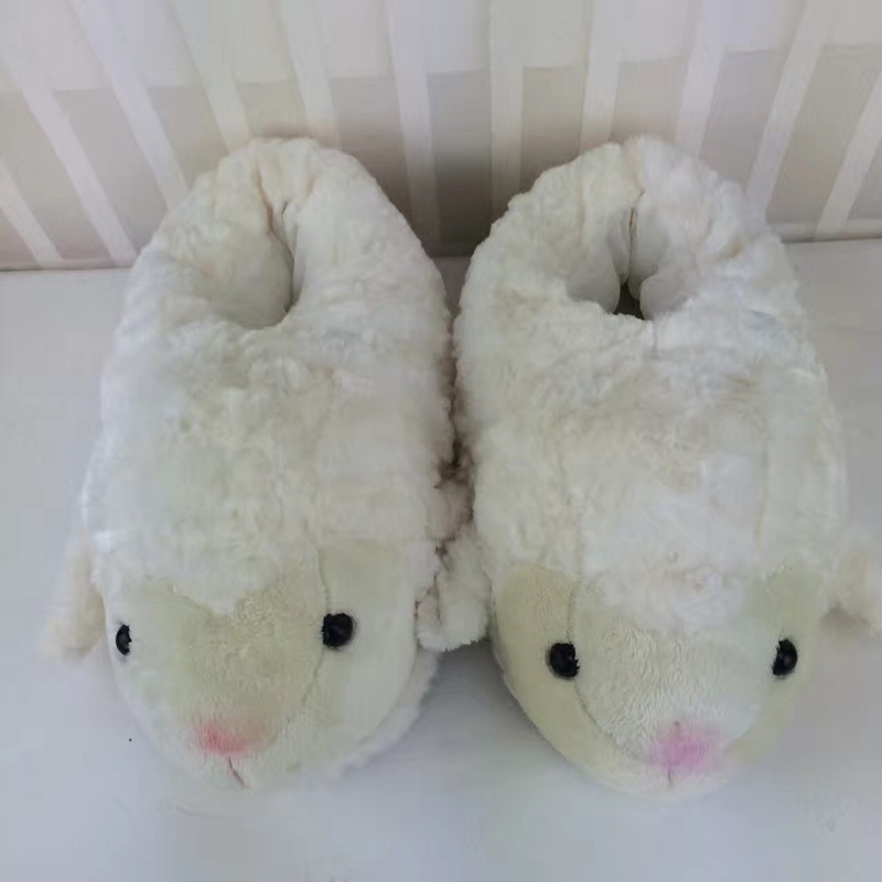 可爱鳄鱼/小绵羊/猩猩冬季毛绒保暖拖鞋/家居鞋/全包脚拖鞋|msdalam kategori rumah harian, kasut bekalan, kasut rumah - dari Buy2taobao.com untuk memberikan perkhidmatan ejen Taobao profesional membeli