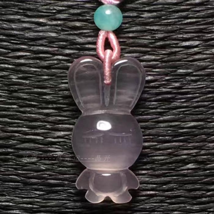 天然粉晶兔子吊坠 5A冰种粉水晶流氓兔挂坠 大耳朵兔项链,饰品/流行首饰/时尚饰品新,项坠/吊坠,淘宝优惠券,粉丝福利购,淘宝优惠卷