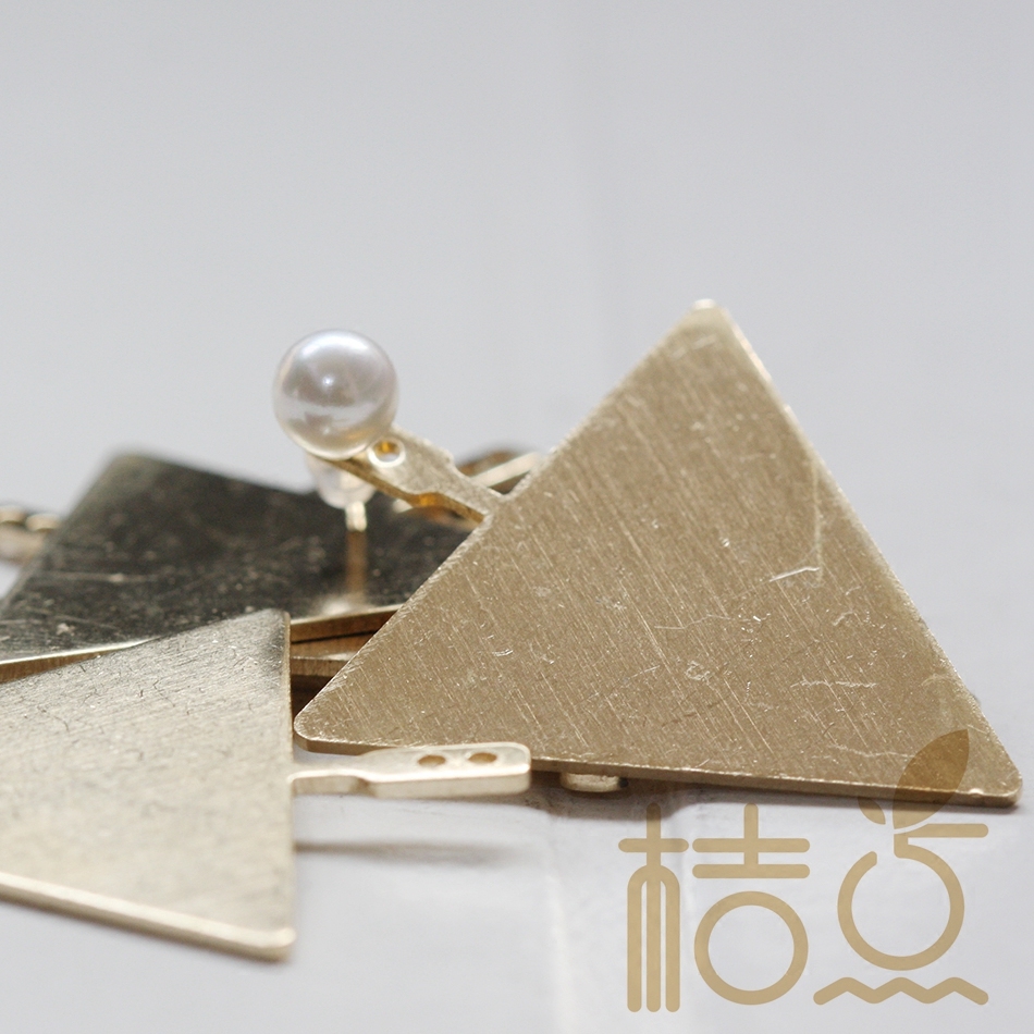 diy饰品耳环几何风铜配件