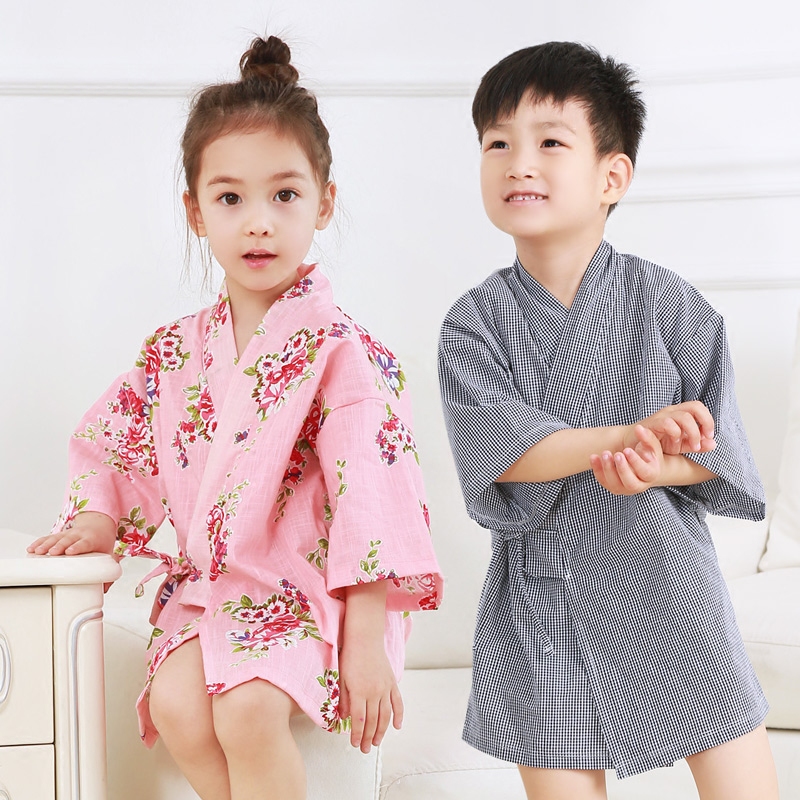 男女兒童純棉睡袍中大小孩寶寶和服袍系帶睡裙簡約薄棉布短款春夏在類目 童裝/嬰兒裝/親子裝, 兒童家居服, 家居袍/睡袍中 - 來自Buy2taobao.com提供專業的淘寶代購服務