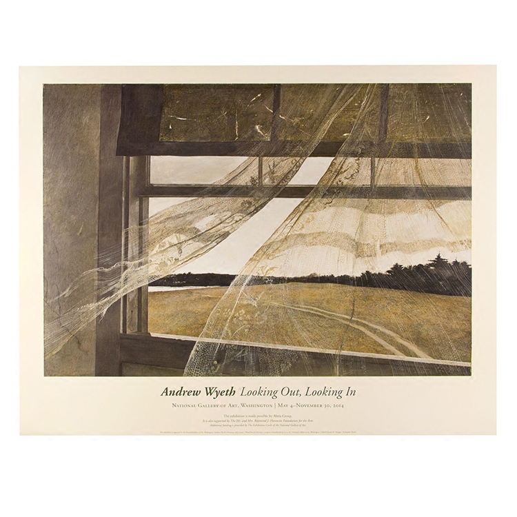 liveart 进口美国国家美术馆原版海报装饰画 安德鲁怀斯 Wyeth 风