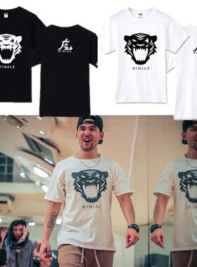 KINJAZ同款嘻哈街头URBAN DANCE街舞团体T恤HIPHOP JAZZ舞者短袖