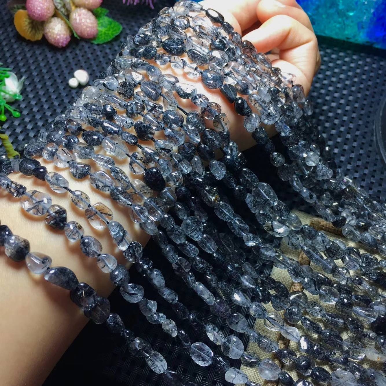 黑发晶散珠diy串珠配件手链饰品