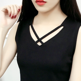 春夏新款 显瘦蕾丝拼接棉内搭背心女夏吊带外穿上衣打底衫 百搭大码