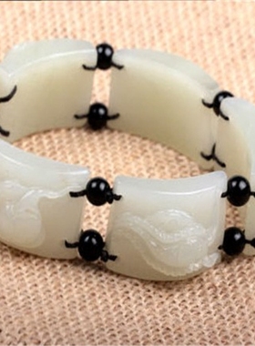 新疆和田玉男女款手链送证书