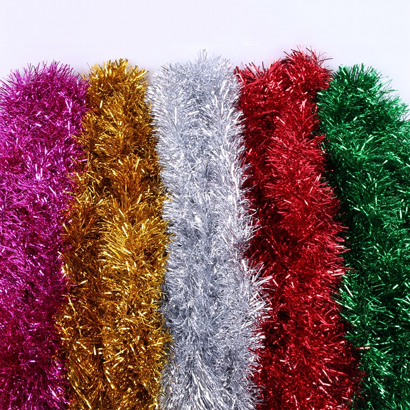 圣诞节春节装饰品毛条拉花彩带节日派对装饰彩带圣诞树装饰配件