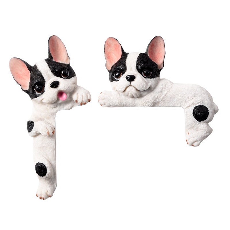 可爱卡通狗3d立体树脂开关贴墙贴电源保护套创意插座贴双开关装饰