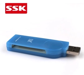 ssk飚王scrs028琥珀，高速读卡器单反数码相机cf内存卡，工业专用卡套