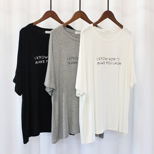 柔软垂感莫代尔t恤宽松短袖上衣