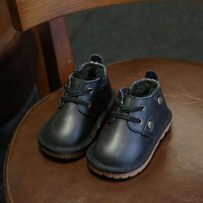 Chaussures enfants en autre ronde suture de voiture pour hiver - semelle tendon - Ref 1008139 Image 1