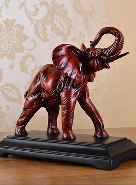 吉祥美式简约现代风书桌大象摆件