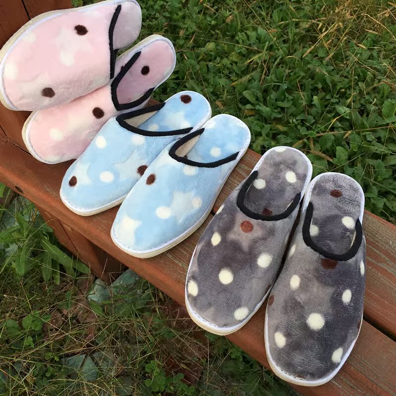 秋冬保暖棉拖鞋情侣男大码居家防滑地板拖女加绒不臭脚手工布拖鞋