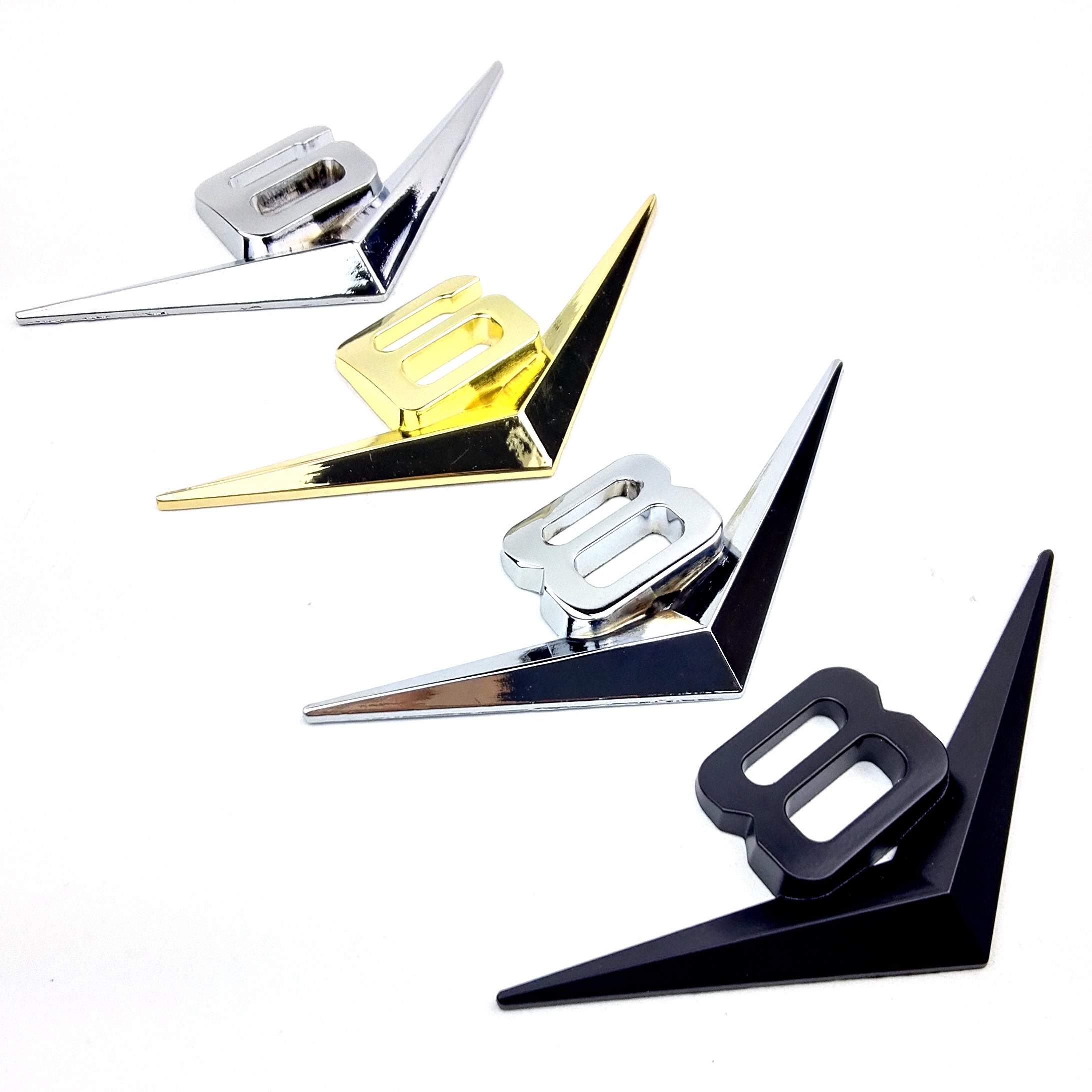 大v6 v8金属车贴适用于大众改装数字车贴 个性3d立体车标