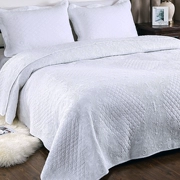 Chăn mới châu Âu ba mảnh hai mặt quilting giường bông đơn giản quilting được thêu chăn bông đệm giường - Trải giường