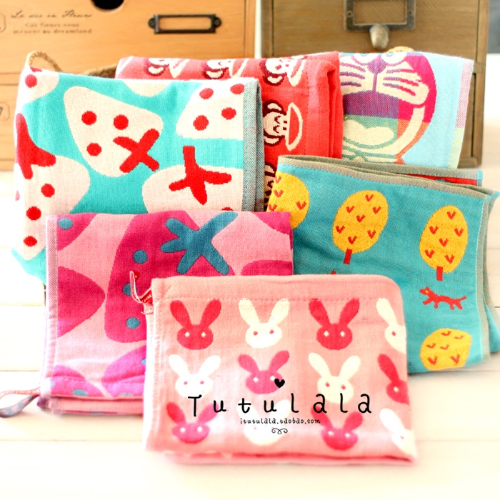 Tutulala solar system Hit color Cartoon pure cotton Gauze Jacquard weave Kerchief Handkerchief Saliva towel Face Towel Large 35cmin the Diapers/Care/Feeding/Push lathe , Cups/Tableware/Grind/Attachment , Bibs/Suction Hanjin/Rice pocket/Towel , Handkerchief  category - from Buy2taobao.com to provide professional Taobao agent buy service