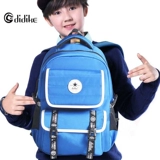 Школьный рюкзак для школьников, ранец со сниженной нагрузкой, водонепроницаемая сумка, для средней школы, защита позвоночника, в корейском стиле