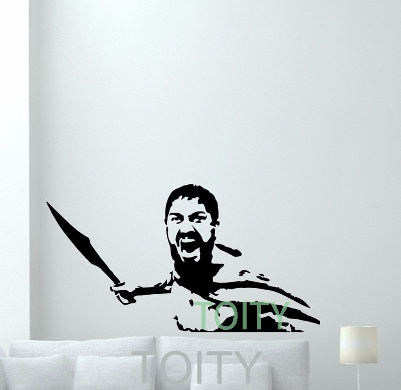 电影300斯巴达勇士贴画斯巴达国王李奥尼达贴纸英雄墙贴