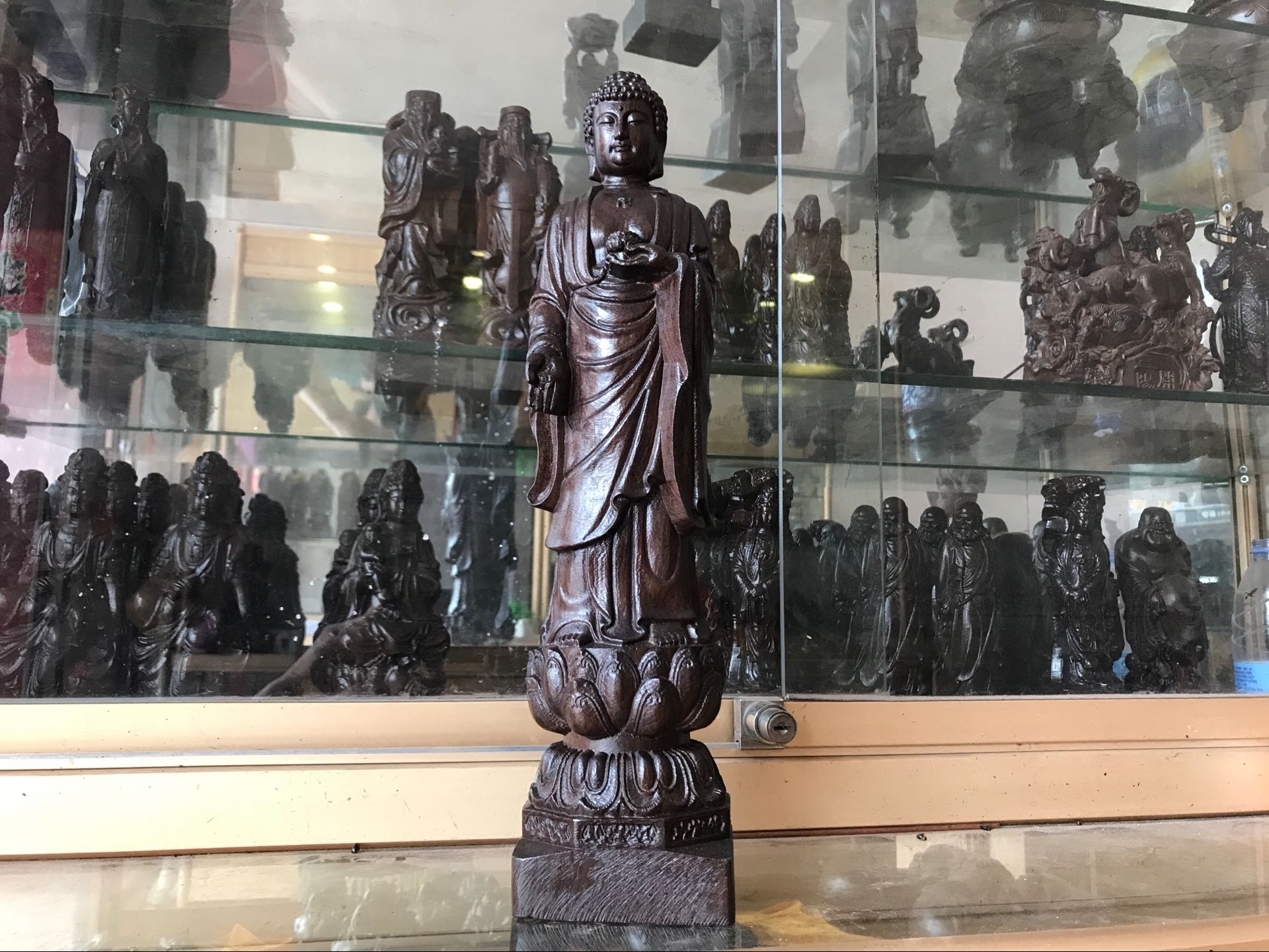 越南沉香木大日如来佛祖 摆件 木雕释迦摩尼佛像摆件工艺品包邮