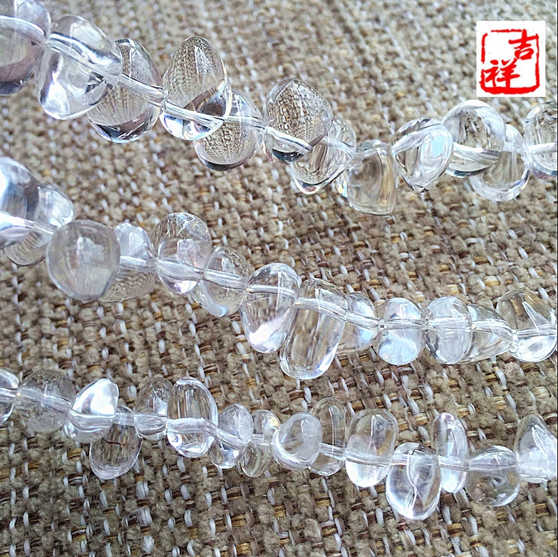 边孔不规则小水滴项链半成品串珠