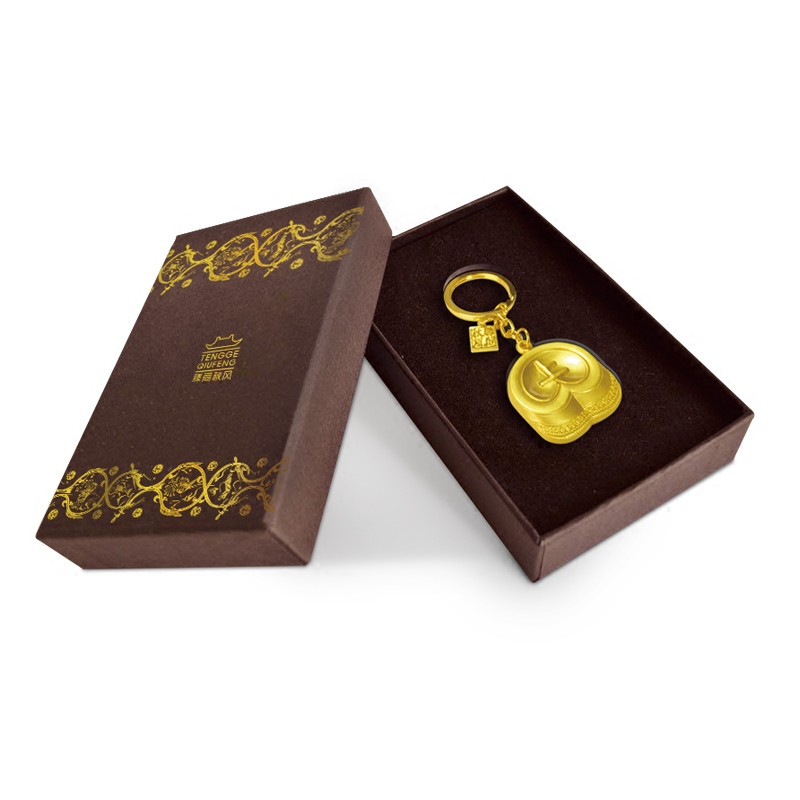 寻赣记 马踏青云艺术钥匙扣镀18k金 金属江西文创旅游纪念礼品