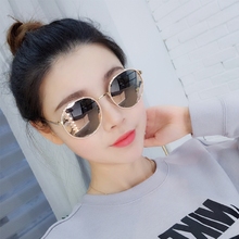 2020新款圆脸墨镜女潮偏光太阳眼镜ins防紫外线韩版网红街拍眼睛