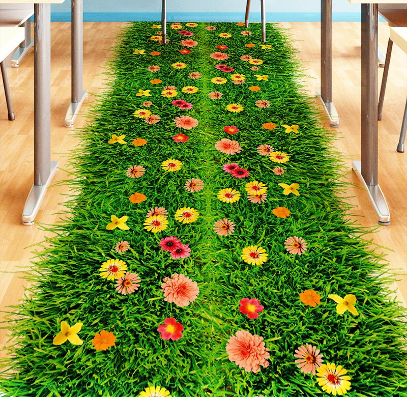 3D立体墙贴画地贴卧室耐磨防水贴纸地面装饰