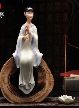 家居仕女装饰玄关人物俏江南客厅