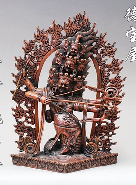 密宗纯铜摆件护法像