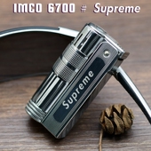 6700钛钢Supreme潮牌限量正品 爱酷IMCO打火机奥地利原装 进口老式