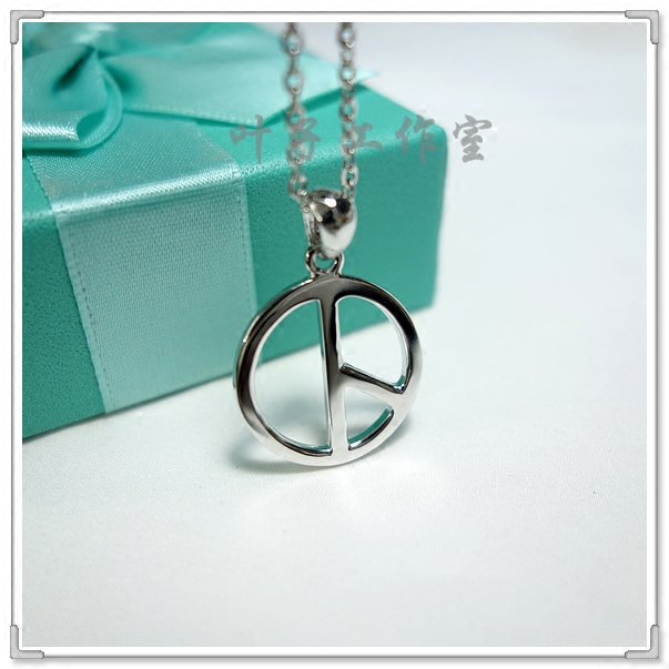 权志龙GD和平反战标志925银项链