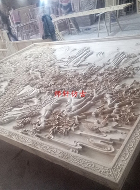 玄关隔断大堂东阳木雕定制